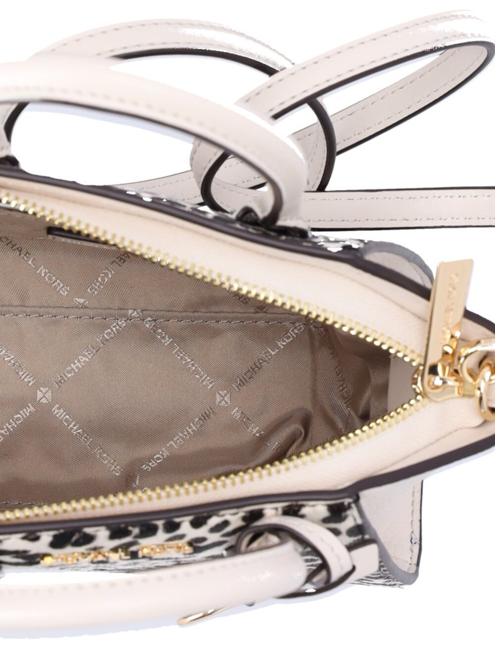 Michael Kors Avril XS Satchel Shoulder Crossbody Bag Exotic Light Cream Multi - Picture 6 of 6